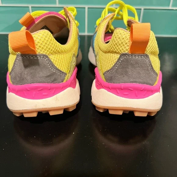 Flower Mountain Women's Sneakers with Yellow Accents - Picture 2 of 6